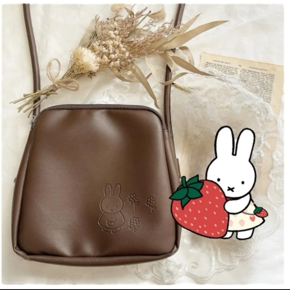 Miffy engraved shoulder crossbody Bag RARE kawaii Sanrio Disney Christmas